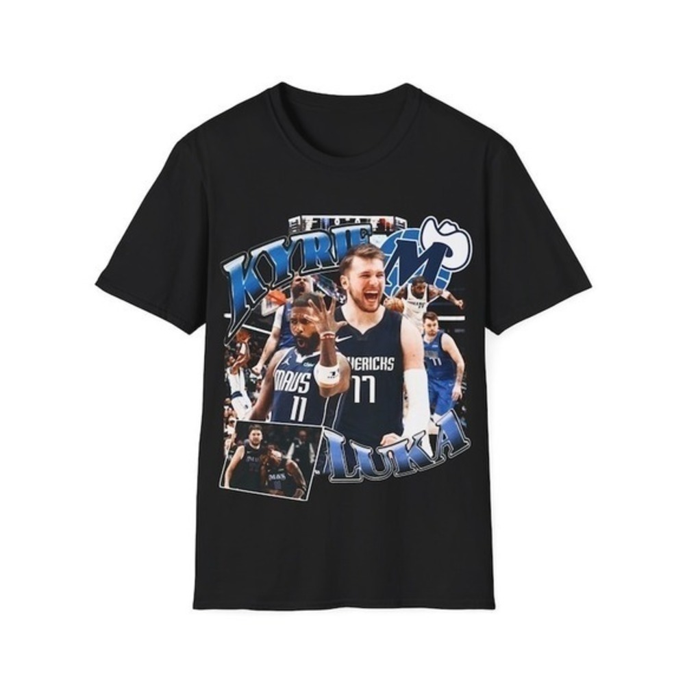 Luka Doncic Kyrie Irving Dallas Mavs Basketball Unisex Tee Premium Graphic Tee
